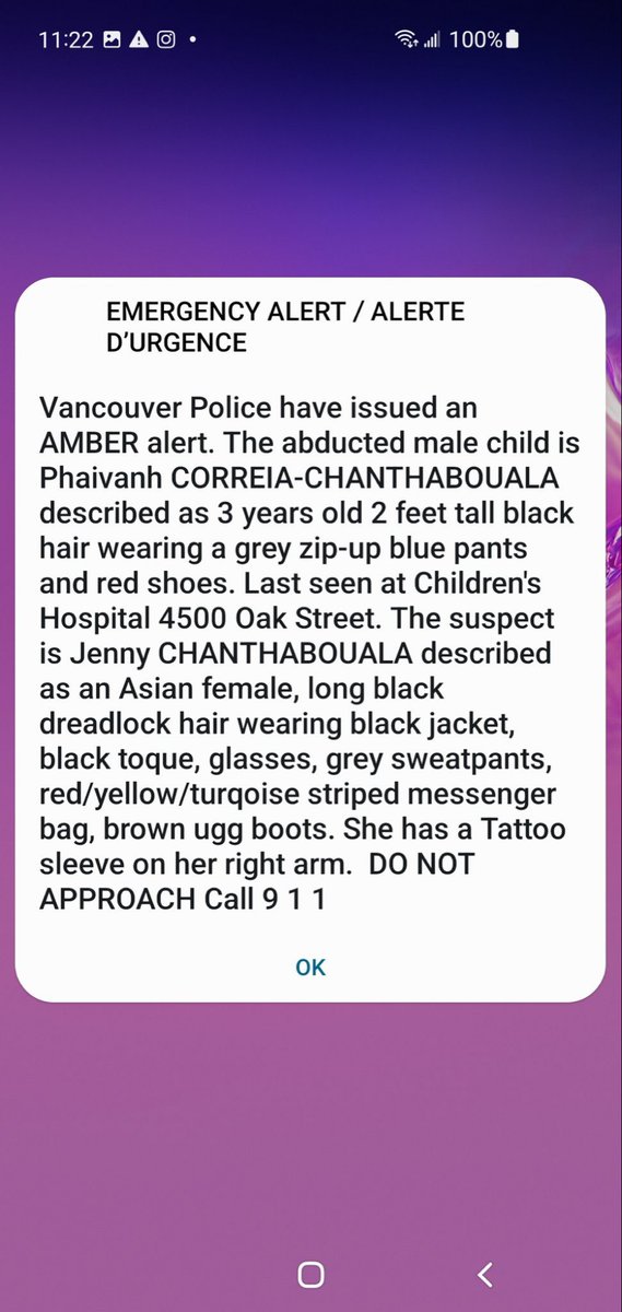 ChiefVicPD's tweet photo. Please be on the lookout and call 911 immediately if you see Jenny Chanthabouala. @VancouverPD https://t.co/SedT4GxLPq