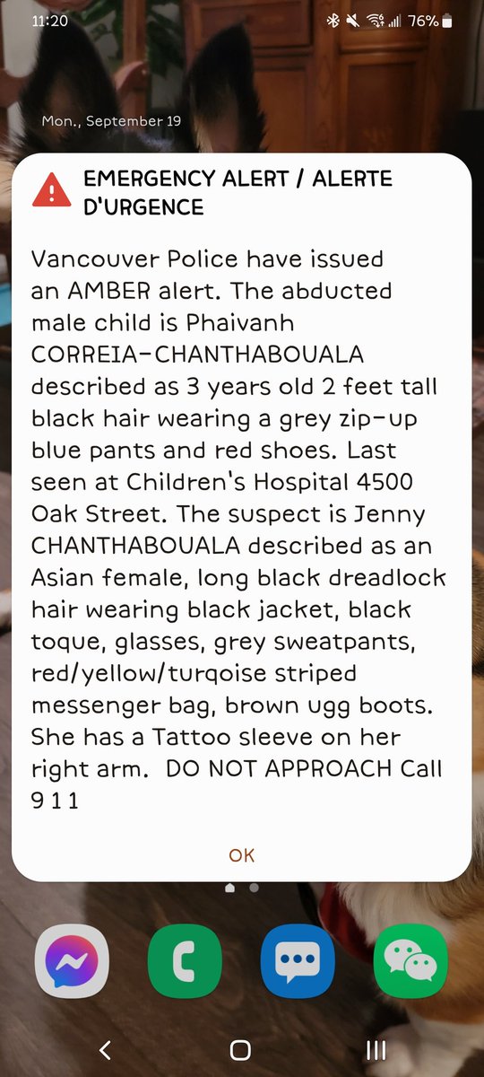 arronkar's tweet photo. ⚠️⚠️⚠️
#AmberAlert #vancouver #VPD https://t.co/MPyFNlDYnV