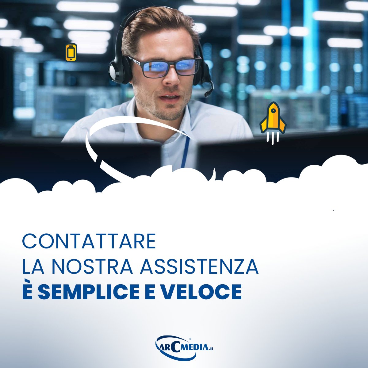 Siamo al tuo fianco, sempre! 
Se hai una 😵‍💫problematica tecnica o hai bisogno di informazioni, assistenza o supporto il nostro team di esperti è a tua disposizione per garantirti un’esperienza assistita 24 ore su 24, 365 giorni l’anno. 

#ArcMedia #Support #AssistenzaTecnica