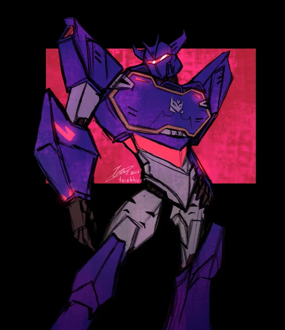 I feel very normal about Soundwave's new design /s #Soundwave #EarthSpark #Transformers #Maccadam 