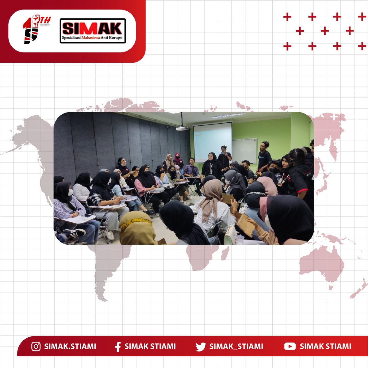SIMAK_STIAMI's tweet photo. Jakarta, 17 September 2022
Spesialisasi Mahasiswa Anti Korupsi (SIMAK) telah melaksanakan Open House di kampus pusat institut STIAMI yang menjadi narasumber yaitu :
1. Galuh Angga Komara, S.AP
2. Eka Ratna Sari
#Simakstiami
#Bangkitlawankorupsi
#Masuksimak2022
#Institutstiami https://t.co/ToiRYqUYoS