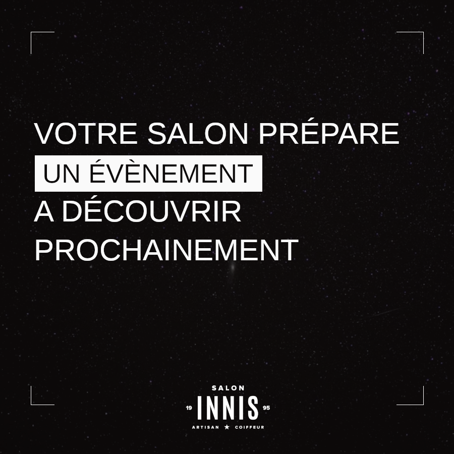 InnisCoiffure's tweet photo. Bientôt... ✨

Restez connecté(e)s pour découvrir l'évènement 🎉 préparé par votre Salon INNIS  :-)
On vous en dit plus très prochainement.

#INNISCOIFFURE #Coiffeur #chambéry #laravoire #savoie #coiffure #barbier #salondecoiffure #barbershop https://t.co/VICJ4KdxJU