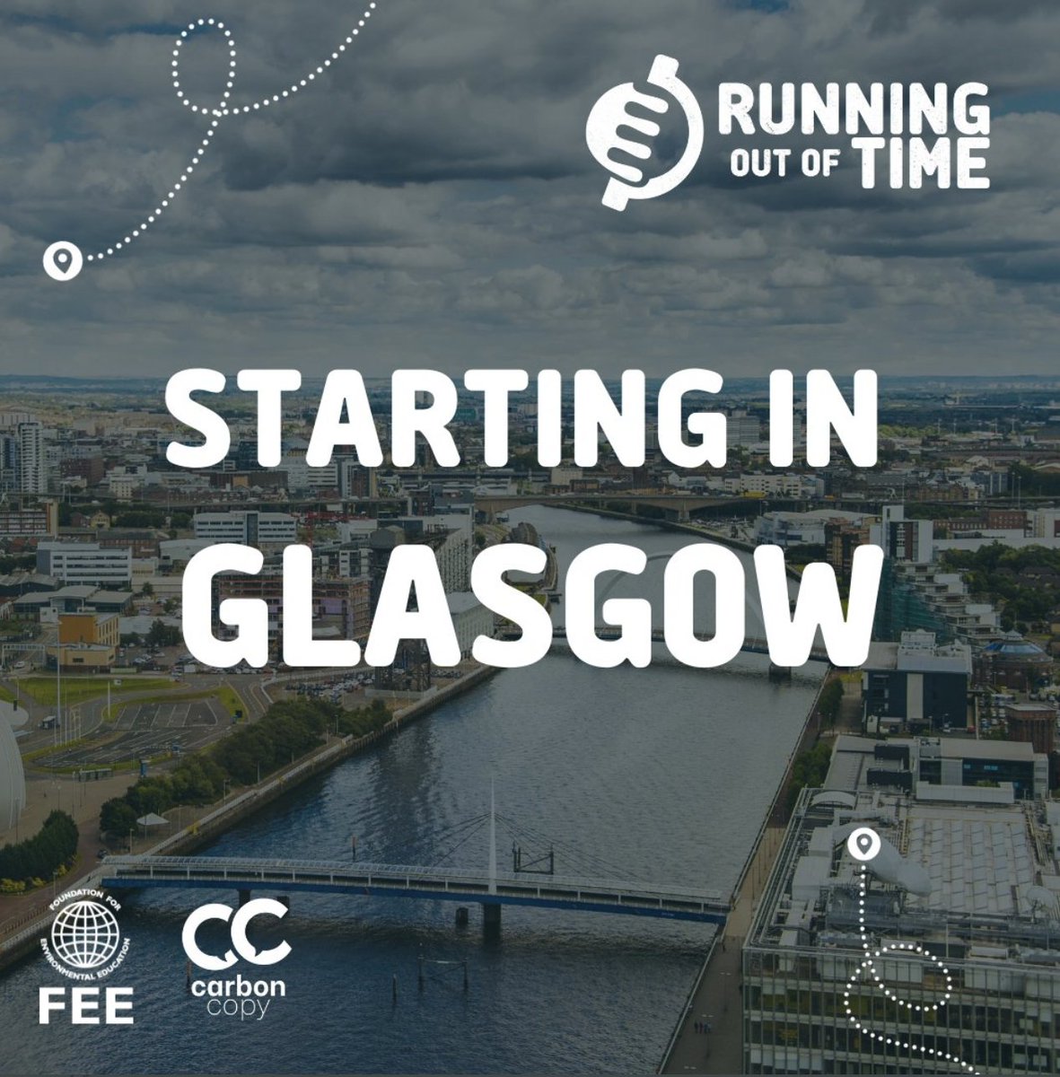 carboncopy_eco's tweet photo. 📍🏴 This is where it's getting started!
On September 30 #RunningOutOfTime non-stop relay will start off in Glasgow!
🗣️If your local initiative working to tackle the climate crisis come down and cheer the relay runners at the first stage!
#ThinkBigLocal https://t.co/gmtBmD7WOm