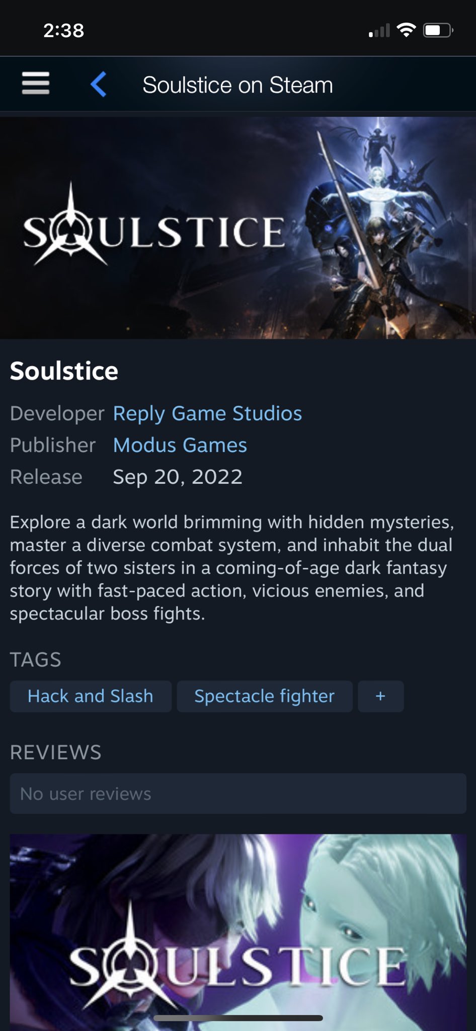 Soulstice on Steam