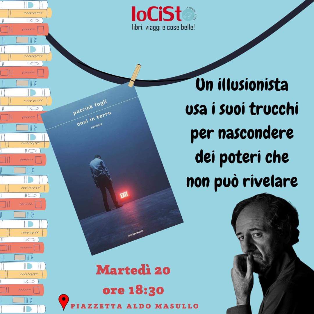 IoCiSto (@iocistolibreria) on Twitter photo Da IoCiSto oggi pomeriggio <a href="/patrickfogli/">Patrick Fogli</a> ci racconterà di Daniel e del segreto nascosto dietro le sue capacità di illusionismo. Da IoCiSto oggi pomeriggio <a href="/patrickfogli/">Patrick Fogli</a> ci racconterà di Daniel e del segreto nascosto dietro le sue capacità di illusionismo.