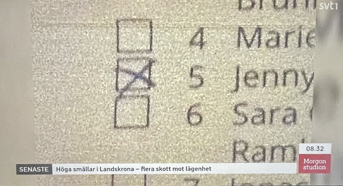 Ogiltig röst. Riksförbundet för darrhänta har inte remissat på reglerna för personkryss i riksdagsval.