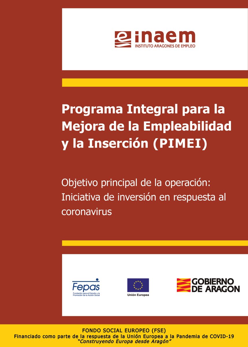 josefmendi's tweet photo. Finalizamos en #FEPAS Aragón el programa de empleo PIMEI 2021-22 a desemplead@s +45 y PLD en colaboración con @Inaempleo ¡Superamos el porcentaje máximo de inserción! Más de un 35% de usuari@s trabajando. Gracias, un éxito de equipo. Vamos con el PAMUR. @GobAragon @martagaston https://t.co/VB8hyvRffw