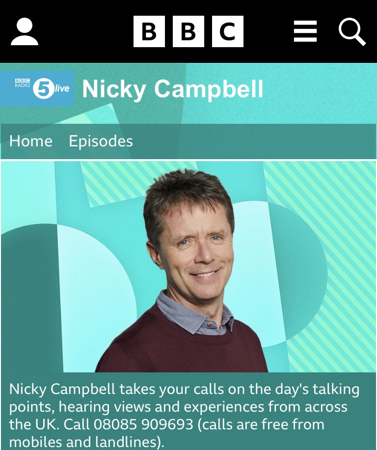 BBBC Radio 5 Live 10am Nicky Campbell hosts a 1 hour phone-in on ADHD. Joined by Dr Tony Lloyd CEO of ADHD Foundation Neurodiversity Charity. Listen live: bbc.co.uk/programmes/m00…  @EmmaWeaver1606 <a href="/QbtechADHD/">Qbtech</a> <a href="/YorksAdultADHD/">Yorkshire Adult ADHD</a> <a href="/WestYorkshireAD/">West Yorkshire ADHD</a> @StationAdhd <a href="/profamandakirby/">Amanda Kirby</a>