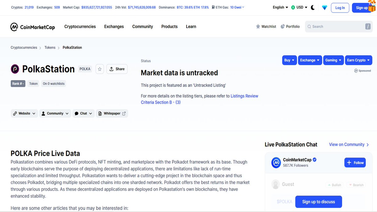 PolkaStation's tweet photo. 🔥 PolkaStation Officially Listed On CoinMarketCap 🔥

💎 CoinMarketCap: https://t.co/UgcnHdAcKT

🚀 Private Sale Starts From Sept 24Th 16:00 UTC 🚀

💹 Private Sale Link: https://t.co/8xJS1cinYJ

#POLKAS #Polkastation #BNB #Airdrop #BSCGem #BinanceSmartChain #CoinMarketCap https://t.co/TbM6METzTZ