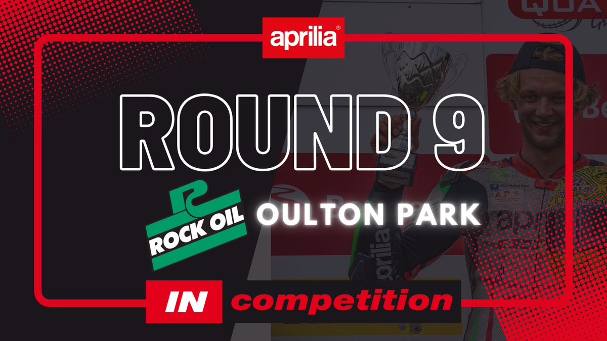 in_competition's tweet photo. On to the home straight of the @OfficialBSB 2022 season with just three rounds left to go. This weekend is the @RockOilNews Round 9 at @Oulton_Park! Let's go racing. 

#OultonBSB #INCompetition #ApriliaRacing https://t.co/g5lIkDFOE8