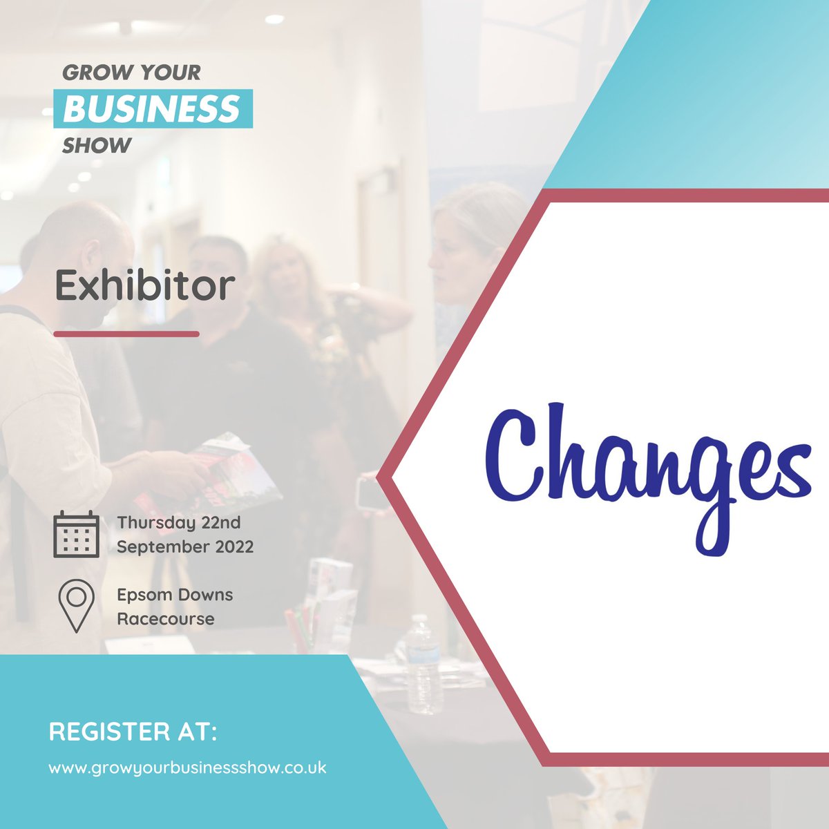 Welcome to Changes Hypnotherapy &amp; Psychotherapy 

Register your free tickets for the show here...
tinyurl.com/4hn2zna9

growyourbusinessshow.co.uk

#gybsuk #growyourbusinessshow #juliadaley #hypnotherapy #businessnetworking #businesssupport #business #surrey #surreybusiness
