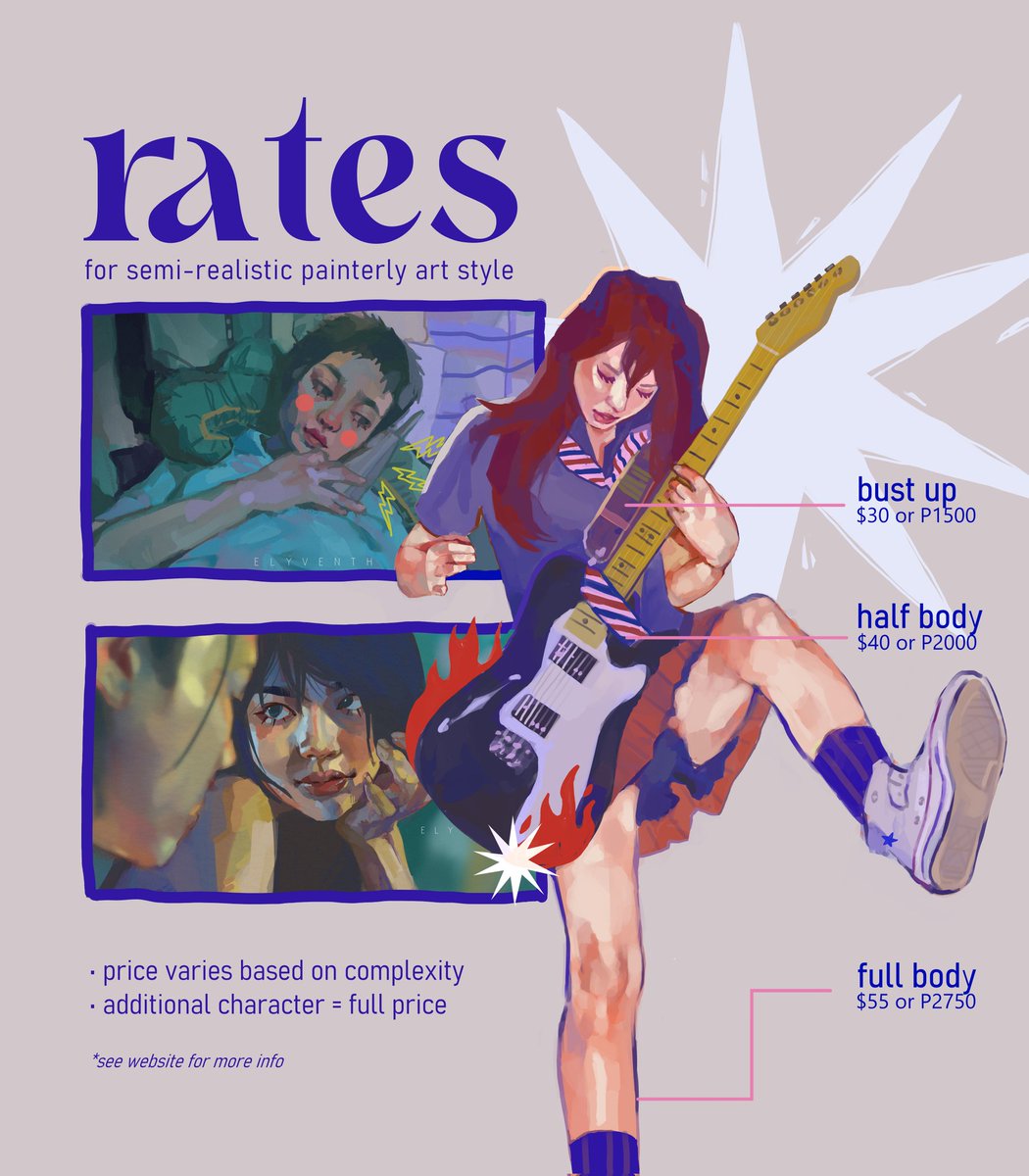 elyventh's tweet photo. ✷ COMMISSIONS OPEN ✷
for september - october

i will be opening 4 slots. more info below! feel free to send me a message for further inquiries.

likes and retweets are greatly appreciated. thank youuu <3

#artph #artcommissions #commissionsopen https://t.co/HV1U9syMAG