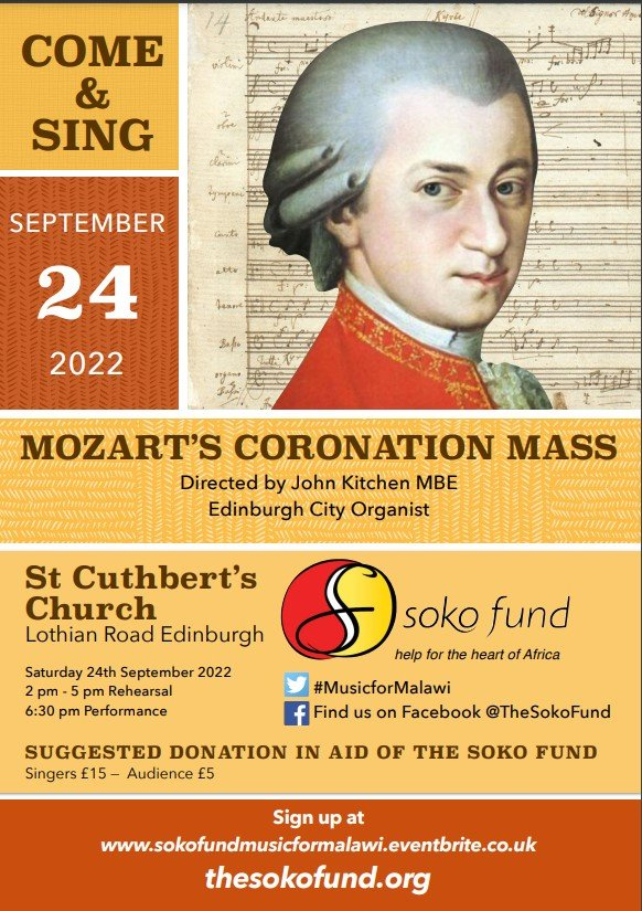 We are so excited that our big fundraiser is taking place THIS SATURDAY and we are looking foward to welcoming all our singers.   No ticket yet?  Donate on the door (please bring a £1 if you want to hire the score.) bit.ly/3RYBZbu #MusicforMalawi