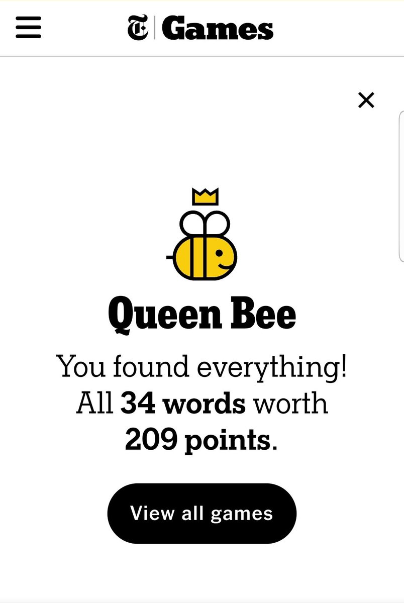 There's always a first time. #spelling bee #nytsb