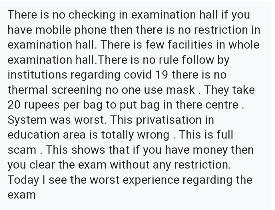 SunilBansal_A's tweet photo. @HRDG_CSIR @DG_NTA
@dpradhanbjp @EduMinOfIndia
@PMOIndia @CSIR_IND @ANI
@TheLallantop @aajtak @anandmahindra
🛑 Were mobile phones allowed during exam?

🛑 Was it permitted to carry blank sheets outside of the centers??

#ShameNTA #NTApaperleak #CSIRpaperleak 
2. https://t.co/EzWPOLEEMz