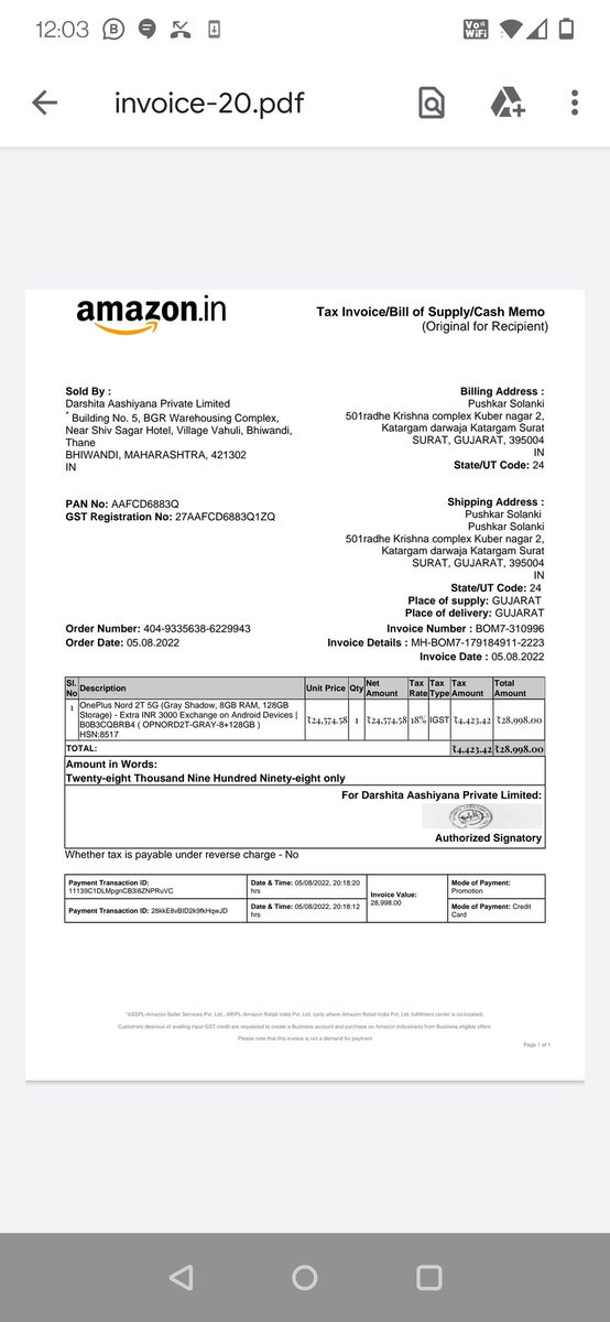 TECHFATHER4's tweet image. I order from Amazon mobile amount of 29k somthing give this stuff complain Amazon but they do not responsible for that an phone was active before billing date this fraud system running by Amazon team @amazon @amazonIN @PMOIndia @amazonnews @AmazonHelp @AmazonHelp @amazonteamz