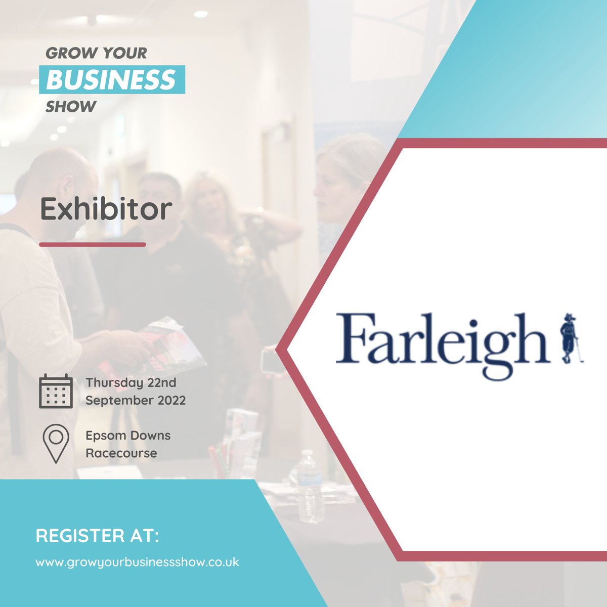 Welcome to @farleigh

Register your free tickets for the show here...
tinyurl.com/4hn2zna9

growyourbusinessshow.co.uk

#gybsuk #growyourbusinessshow #farleighgolf #golf #businessnetworking #businesssupport #business #surrey #surreybusiness #expo #surreyevents #epsomdowns
