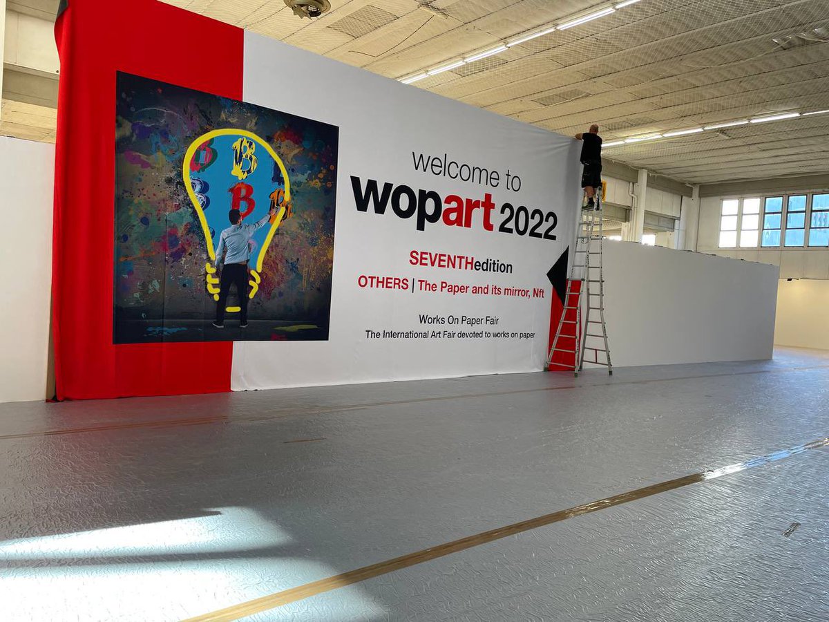 satoshigallery's tweet photo. Installation day at #wopart in Lugano

Will show the #bitcoinart project I ve been working on in the past 10 years

Yes, we started doing physical #bitcoin related art back in 2012.

[So don’t come to us bragging about you are a crypto artist because you’ve done an nft in 2020] https://t.co/QwforWL2C0