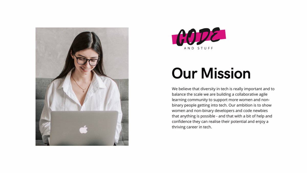 CodeAndStuff_uk's tweet image. Our ambition is to increase diversity and help more people enjoy a thriving career in tech.
It's national coding week and we have 2 events organised this week.
Find out more at codeandstuff.co.uk
#NationalCodingWeek #CodeandStuff #Womenintech #nonbinaryintech #codenewbies