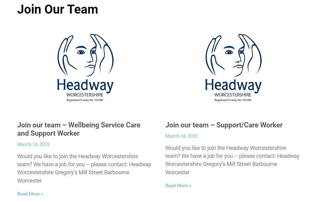 Join our team | We have vacancies for a Wellbeing Service Care and Support Worker AND a Support/Care Worker. Please read more about it online and contact the team directly for a chat: headwayworcestershire.org.uk/join-our-team/ 👥 #headway #worcestershire #abi #acquiredbraininjury