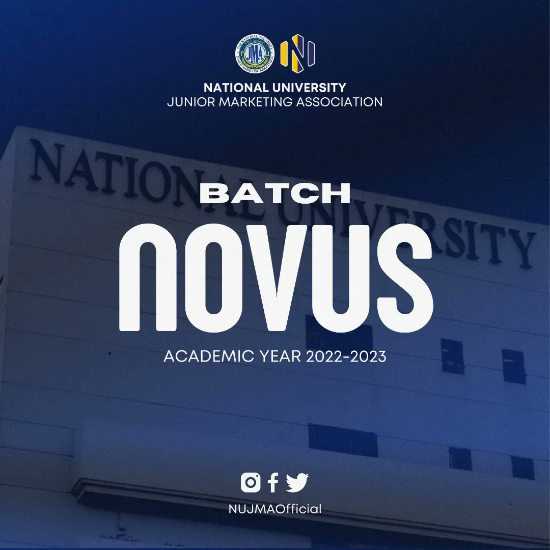 NUJMAOFFICIAL's tweet photo. Leaders are not born; they are shaped throughout time.
A new batch of student leaders of the National University Junior Marketing Association has emerged.Carrying the legacy of the former student leaders, batch Novus is now Signing-in!
#NUJMANovus
#IntensifyingExcellence https://t.co/7tOCAFQSyG