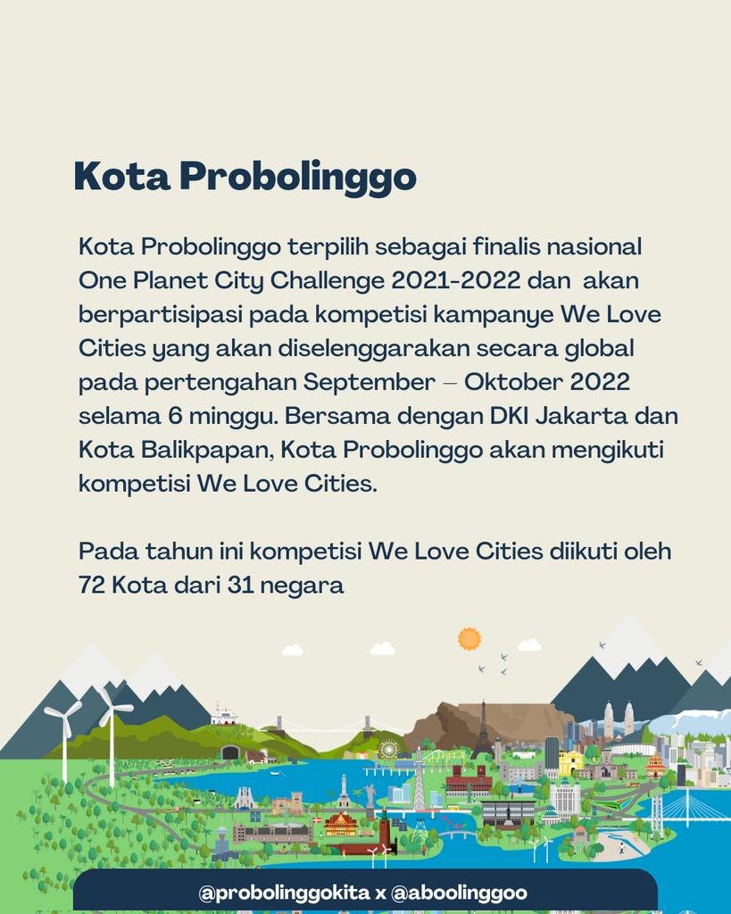 Aboolinggo's tweet photo. Dukung Kota Probolinggo Dalam Kampanye We Love Cities.

#WeLoveProbolinggo #welovecities https://t.co/Aa7AHaUMJm