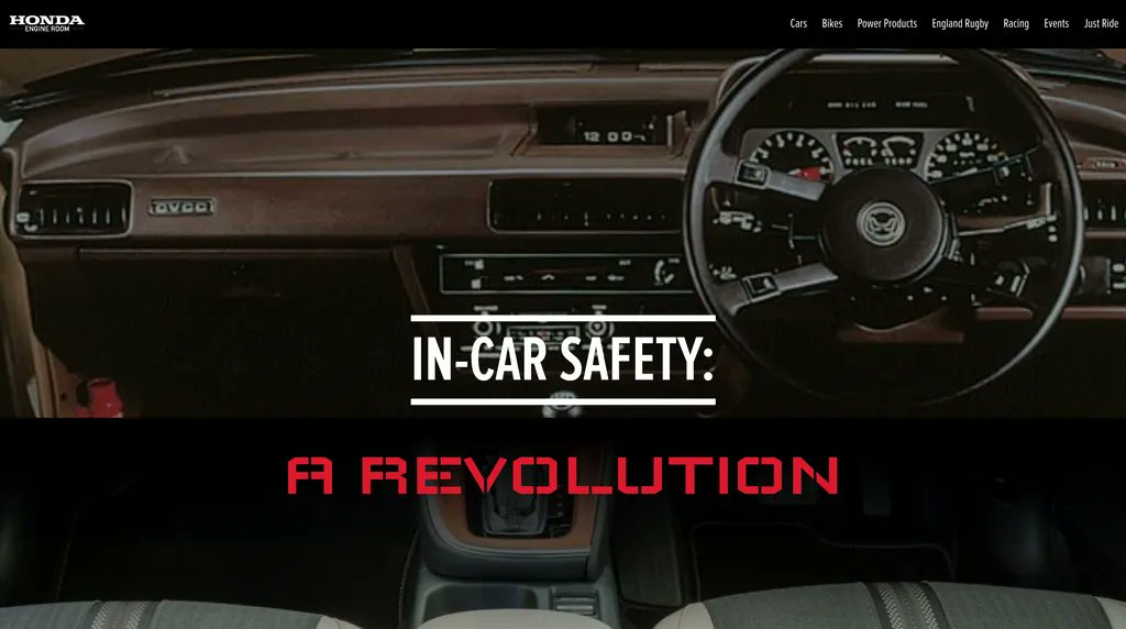 Buckle up for a drive through the history of car safety. We enjoyed creating timelines to show just how much has changed in this <a href="/Honda_UK/">Honda UK</a> article on the revolution in safety innovation honda.co.uk/engineroom/car…