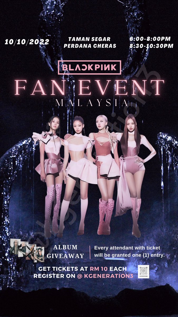 haheyhem's tweet photo. @KGeneration3 just organized a BLACKPINK fan event in Kuala Lumpur, Malaysia. 

Anyone who is interested could look for @KGeneration3 on INSTAGRAM for ticket purchase. 

#blackpink #PINKVENOM #BORNPINK #malaysian #BLINKS #malaysiablinks https://t.co/sWgO8Ph6Vh