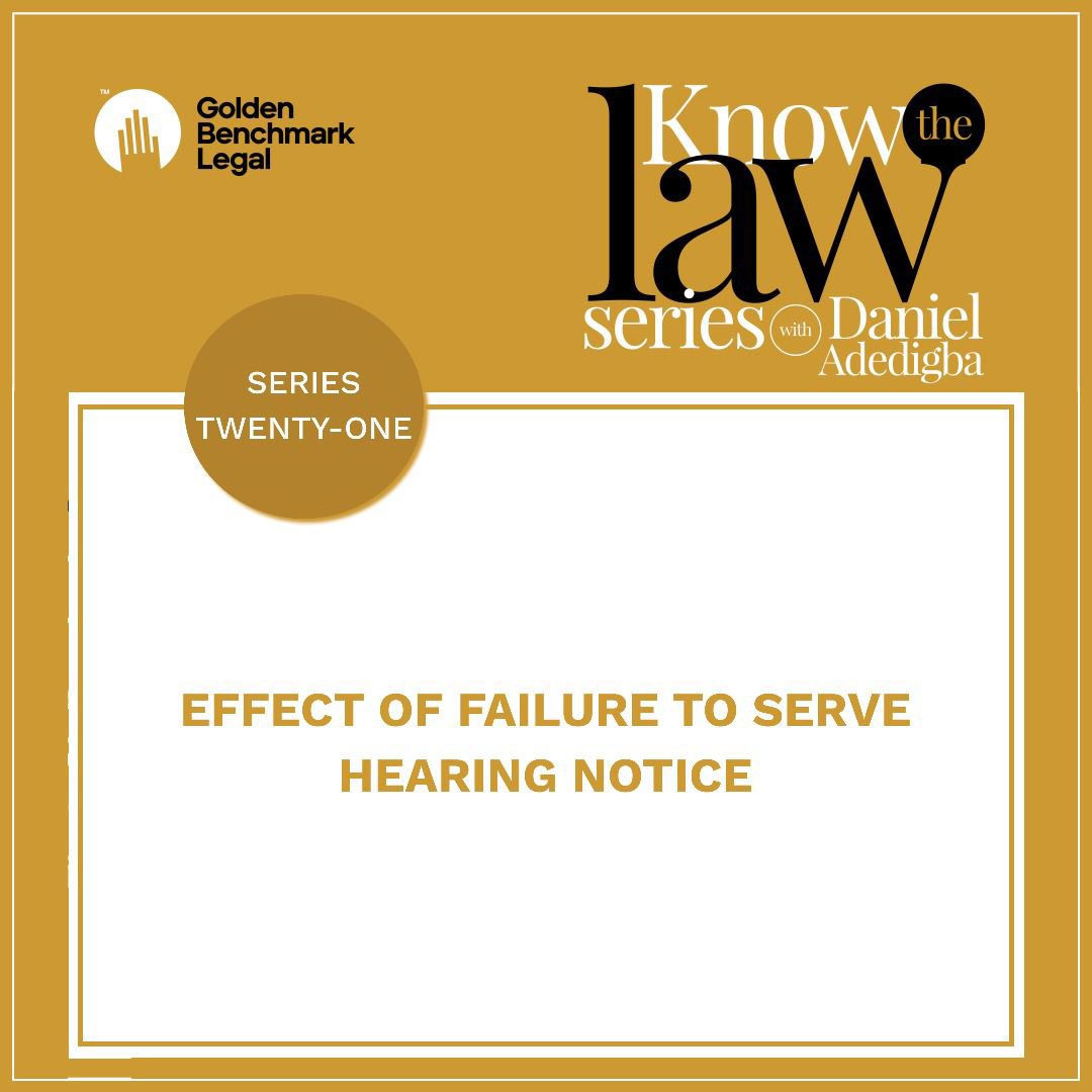 knowthelaw_'s tweet photo. On Service of Hearing Notice. https://t.co/91ryKlYmNE