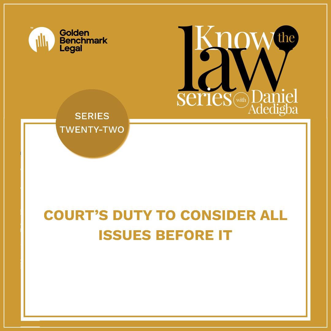 knowthelaw_'s tweet photo. The Court has a duty to pronounce on all issues. https://t.co/K055VYAH09