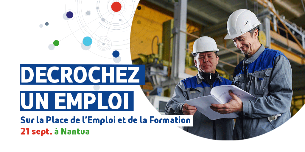 Rendez-vous🚩
La Place de l’#emploi et de la #formation le 21 septembre à #Nantua
Au programme : conseils à l’emploi, découverte de #métiers qui recrutent et #jobdating 👉plmpl.fr/c/bumZb 

#TousMobilisés Plan Investissement #Compétences <a href="/Prefet01/">Préfet de l'Ain</a>