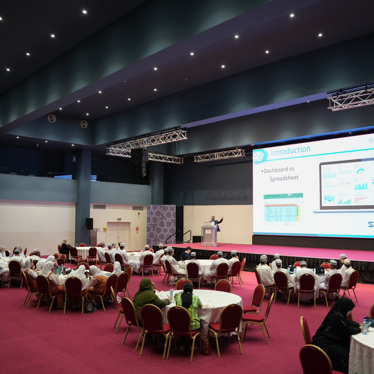MEC_Oman's tweet photo. As part of #Skillz+, Ms Samiha Najah and Dr Vikas Rao gave an informative hands-on session on Data Visualization using Google Data Studio. The workshop brought together students from different schools in the Sultanate. https://t.co/OJeXOtFudH