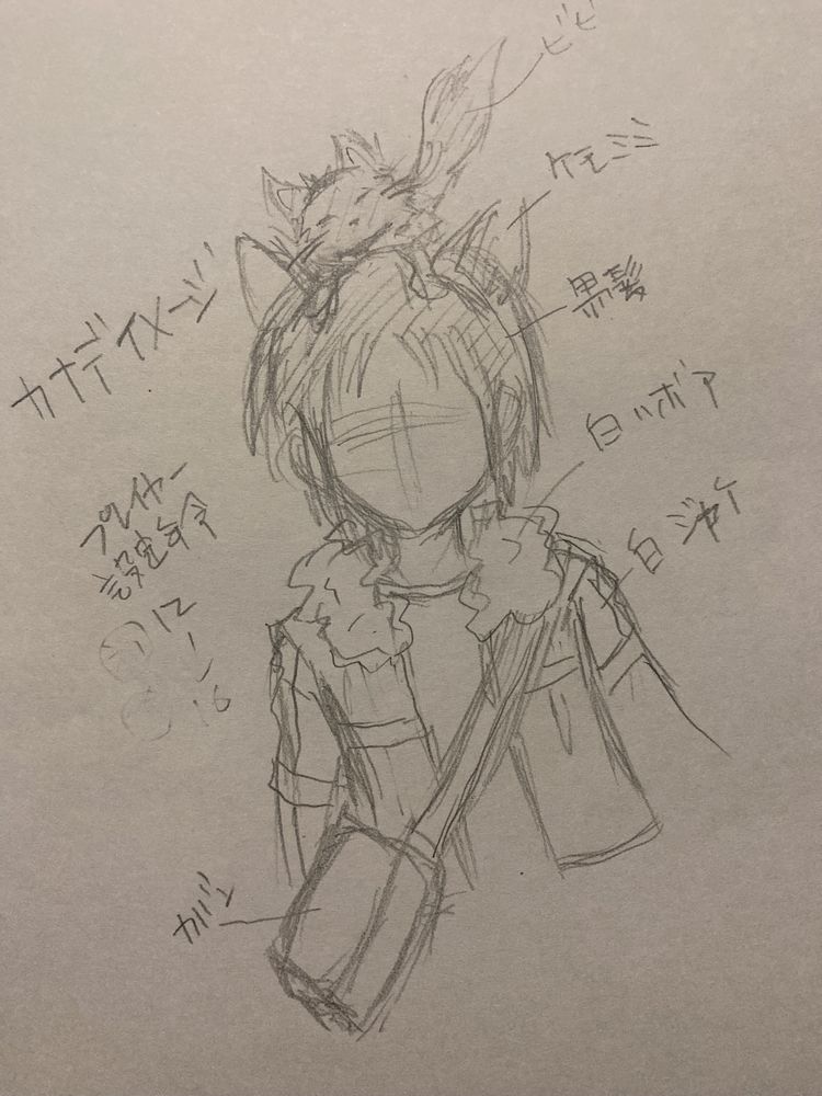 Sou_Forest's tweet photo. カナデのイメージイラストです。いつも猫のビビを頭に乗���て移動しています。白系の服ばかり着ているので、洗濯が大変でしょうね……。
#narou　#小説家になろう　#小説宣伝 　#小説　#神の箱庭　#小説家　#VRMMO　#ファンタジー　#VRSF 　#SF https://t.co/g1azi76mQ6