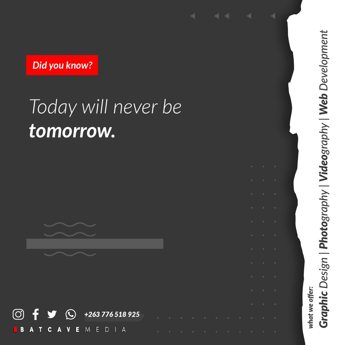 Batcavemedia263's tweet photo. Work 👥 hard🦾 for a better tomorrow.

#batcavemedia https://t.co/RLlWuH2Xzg