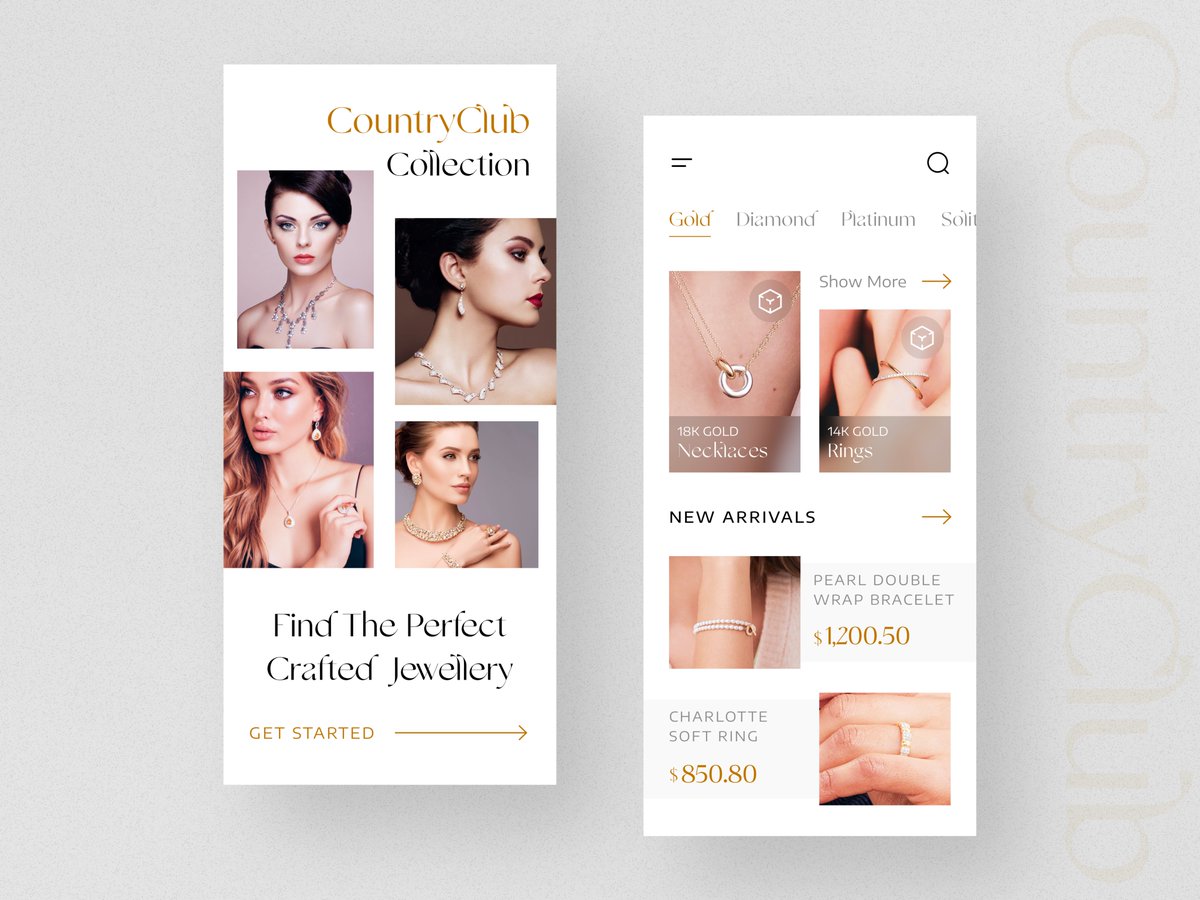 ElenaLupprich's tweet photo. Here, we designed a mobile app design concept based on the #Jewellery #StoreApp with a Scanning Facility.
Check here: https://t.co/1jBnRcWk4r
#jewelleryshop #VirtualReality #mobileappdesign #appdesign #uiuxdesign #designcommunity #designinspiration #dribbble #dribble https://t.co/sbVR8ZYJXL