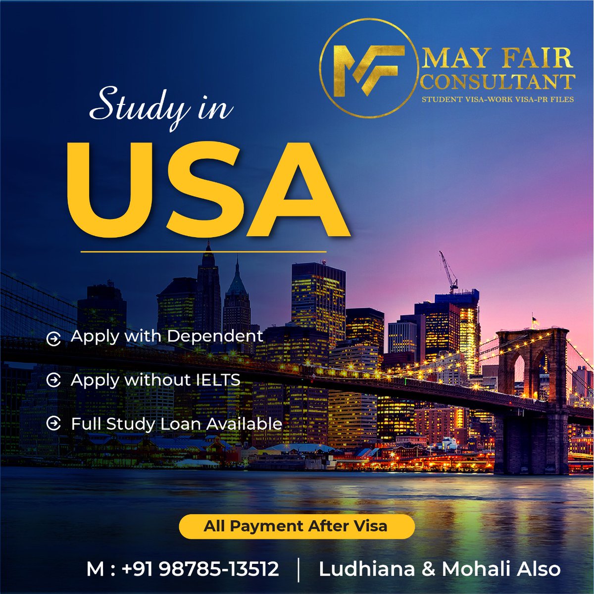 may_consultant's tweet photo. Now you can apply to 𝐒𝐭𝐮𝐝𝐲 𝐀𝐛𝐫𝐨𝐚𝐝 without IELTS, easy steps for studying abroad without any obstacles

Get in touch with us:
Call: +91 9878513512

#studyabroad #canada #studyincanada #australia #australiastudy #usastudy #studyinusa #mohali #ludhiana #mayfairconsultant https://t.co/Xn4FdUBOTa