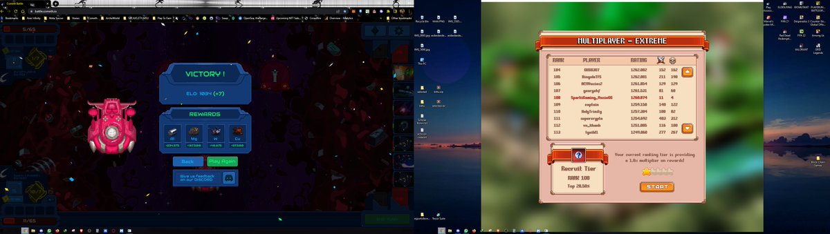debojyoti1415's tweet photo. Playing @MUSTCometh and @VoxiesNFT at same time and Winning in Both... Is that Good? @Chief_TDzzl 
I will always thanks @Chief_TDzzl @E1337Metawear @Esports4Evryone helping me in these Metaverse Journey... 
#NFTGames #blockchaingames #PlayToEarn https://t.co/fMOHAOQ8hp