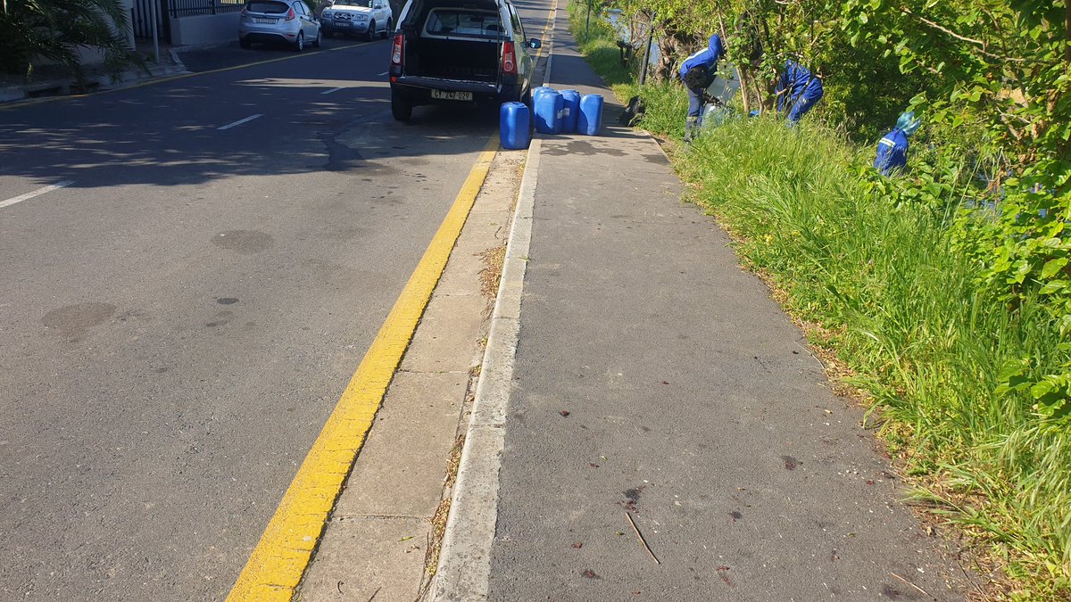firetweeter's tweet photo. @CityofCT is this even legal outside St George's Grammer school  at  the liesbeeck river https://t.co/3nUsrUhLAR