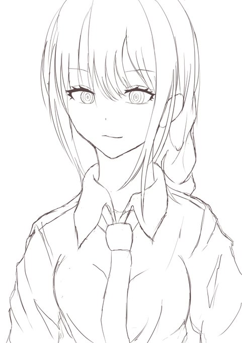 久々にマキマさん描いてる 
