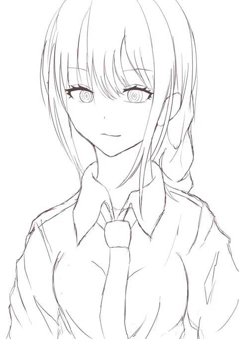 久々にマキマさん描いてる 