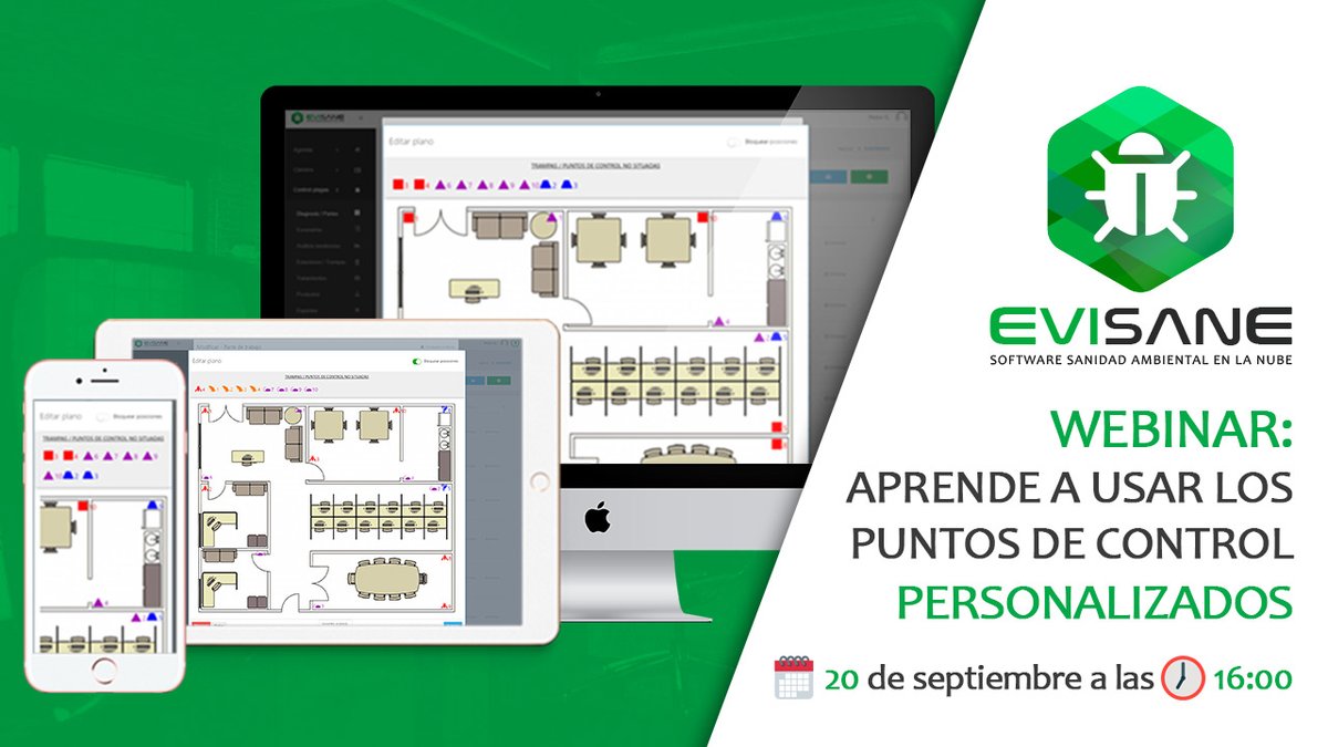 EviSaneApp's tweet photo. ATENCIÓN 📢 ¿Quieres aprender a manejar los nuevos partes de monitoreo y los parámetros personalizables de #EviSane? Conéctate a nuestro #WEBINAR 👩💻 este martes 20 a las:
🇪🇸 16h (hora peninsular)
🇵🇹 15h
🇨🇱 10h
🇲🇽 9h
Te enviaremos un acceso 🌐 a lo largo del día. ¡Te esperamos! https://t.co/jsQn76t2yr
