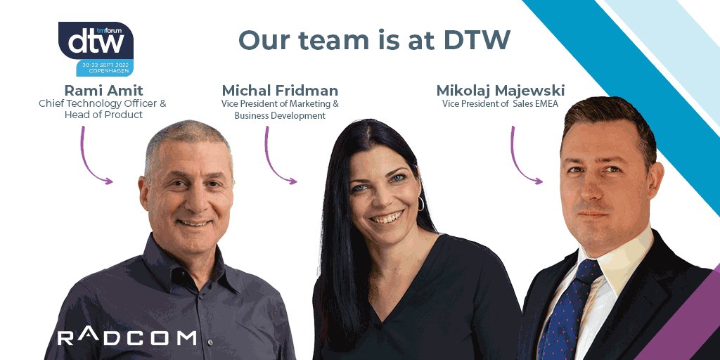 RADCOMUpdates's tweet image. Come meet our team at DTW 2022 in Copenhagen, and get the scoop on cutting edge 5G network assurance solutions.
We look forward to seeing you!
#5G #networkassurance #cloudnativesolutions #DTW