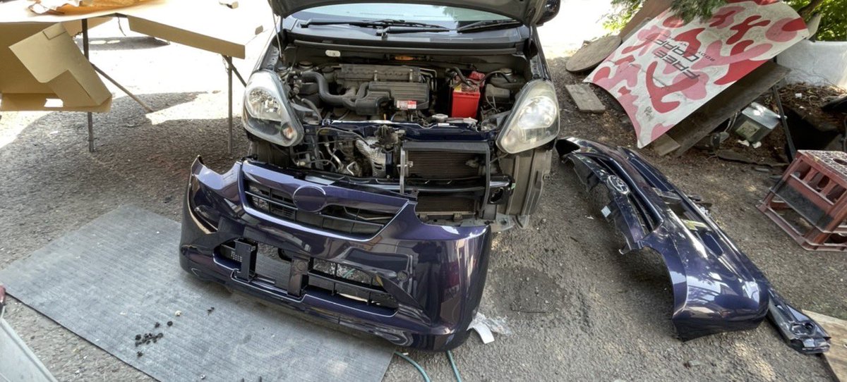 ミライース保険修理完了です👍