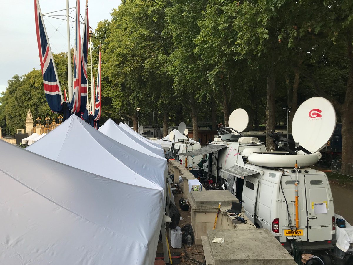 SpectraTVAndrew's tweet photo. From the start, breaking news of the passing of Queen Elizabeth II, to the special event of a State Funeral. 12 days of 6 TX camera paths and comms for EBU at Canada Gate. https://t.co/qpD0wKVEnm