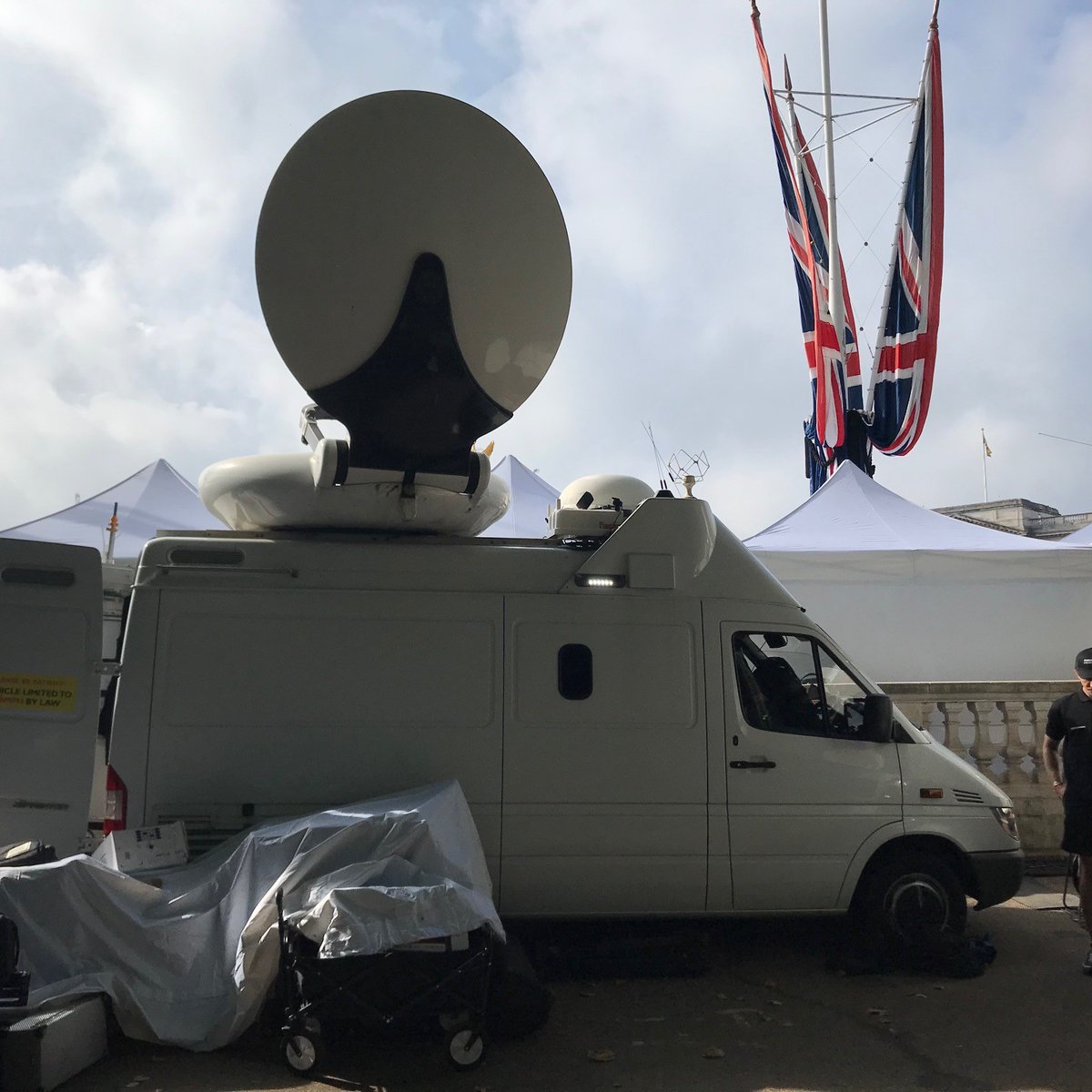 SpectraTVAndrew's tweet photo. From the start, breaking news of the passing of Queen Elizabeth II, to the special event of a State Funeral. 12 days of 6 TX camera paths and comms for EBU at Canada Gate. https://t.co/qpD0wKVEnm