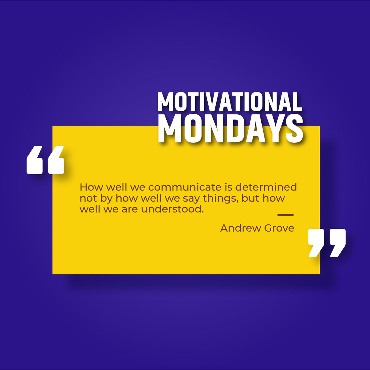 design_oye's tweet image. Make yourself understood. It&apos;s all about two-way communication. Happy Monday!

#MotivationalMonday #GraphicDesign #remotework