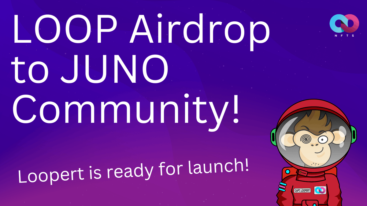 Airdrops_one's tweet photo. $LOOP #airdrop on $JUNO details:

Eligibility:

1. a JUNO staker on the 22nd of August 2022 with at least 25 JUNO staked OR

2. a LOOP holder on Terra Classic who has claimed their tokens on Juno, and has not sold more than 10% since claiming.

More 👇

(1/) https://t.co/HyJ7iWdK5z