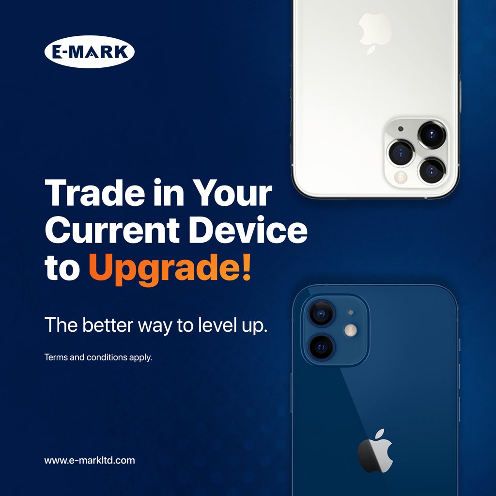 emarkzm's tweet photo. Are you looking to upgrade your device to a latest one? We have a plan. Trade in your current device to upgrade. 
#DeviceTradeIn #LevelUp #ConnectingPeople https://t.co/qYLm3RLUM3