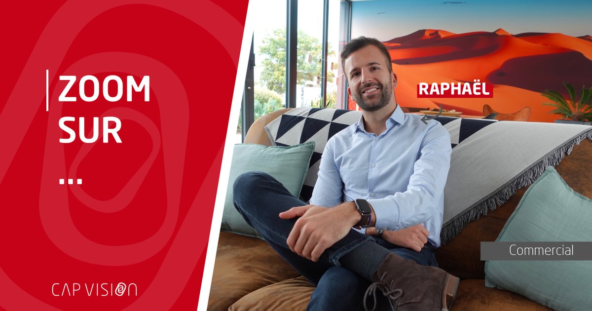 CapVisionErp's tweet photo. 👉 Qui dit rentrée ... dit intégration chez Cap Vision !
Voici Raphaël, notre nouveau commercial . 
🏋  Son challenge ? Développer nos marques tout en boostant notre activité commerciale. 
💪  Ses atouts ? Son expertise du web &amp; sa persévérance ! Il ne lâche rien et on adore ça. https://t.co/ChoP0s1VZN