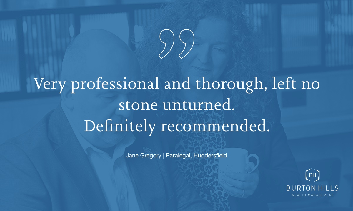 Thank you to Jane for this recommendation!  #Huddersfield #Financialplanning burtonhills.co.uk